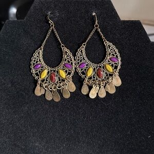 Vintage Oversized Drop Earrings